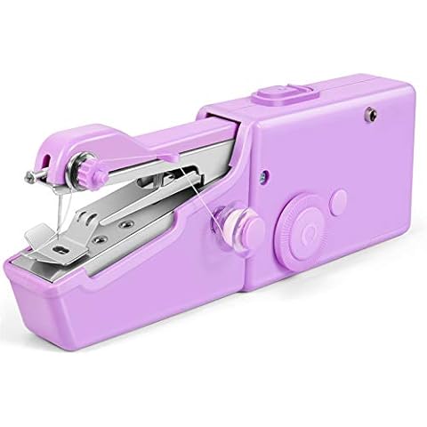 Handheld Sewing Machine, Mini Cordless Portable Electric Sewing Machine Quick Stitch Tool for Fabric, Clothing, or Kids Cloth Home Travel Use Cover