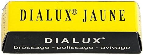 YELLOW DIALUX JAUNE YELLOW METALS POLISHING COMPOUND ROUGE BRASS COPPER POLISH (E 4) by DIALUX