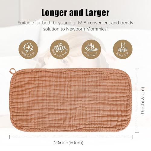 HIPHOP PANDA 10-Pack Burp Cloths