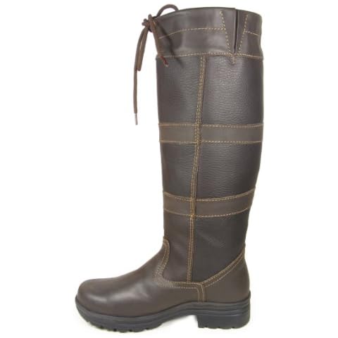 Tack N Hack Adults Ladies Mens Hkm Leather Horse Riding Walking Yard Stable Country Boots Size UK 9 Cover
