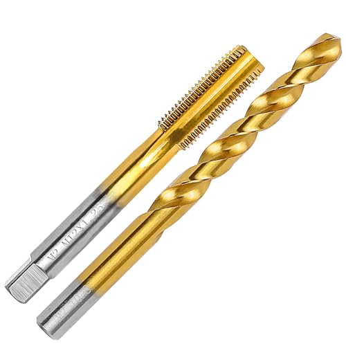 M12x1.25 Tap and 10.8mm Drill Bit for Metal M2 HSS Metric Drill and Tap Set