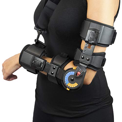 image for Elbow ROM Brace- Hinged Elbow Brace for Post Op Elbow Fracture Rehabil