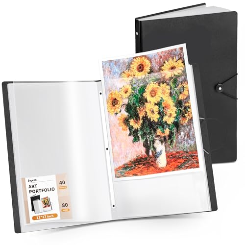 JoyCat Art Portfolio Binder with 40 Pockets