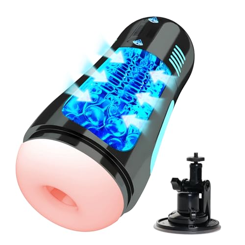 Pocket Puzzy,Male Masterburbatar Hands Free Blowjobob Machine for Man Machine Thrusting Machine Devices Suction Thrusting Underwear WXW5