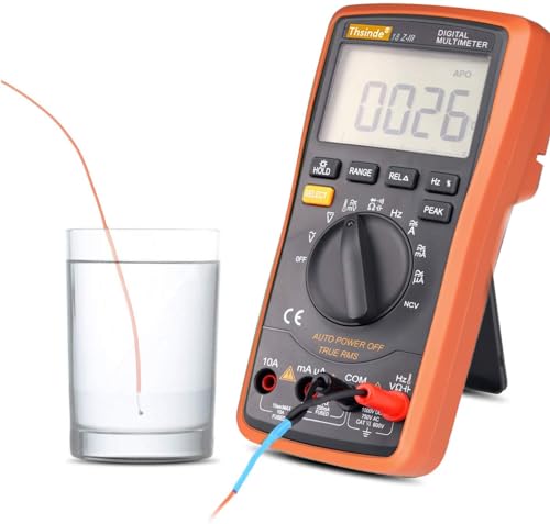 Auto-Range Digital Multimeter 20000 Counts 4 1/2 DC AC Resistance Capacitance Peak Hold True RMS NCV Diode Tester