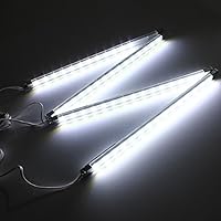 Vitrinekast COMETE - Met led-verlichting - 4 deuren - Wit Vitrinekast COMETE - Met led-verlichting - 4 deuren - Wit