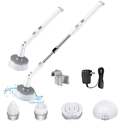 Eletalker Electric Spin Scrubber, Cordless Rechargeable Electric