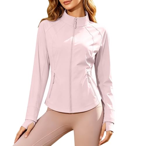 Veste de fitness respirante et stretch pour femme avec poches pratiques