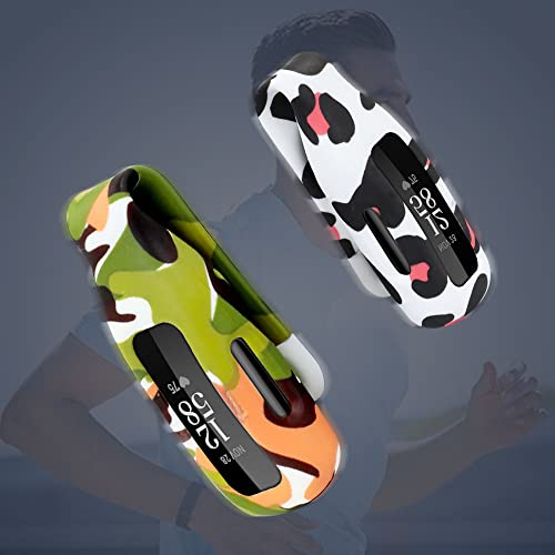 YHSWE 2 peças de capa com clipe de acessório compatível com Fitbit Inspire 2, (não para Inspire, Ins
