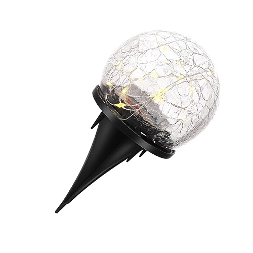 BESTonZON Led Solar Landscape Ball Lamp Waterproof Garden Decorative Light for Pathway Solar Garden Decorations