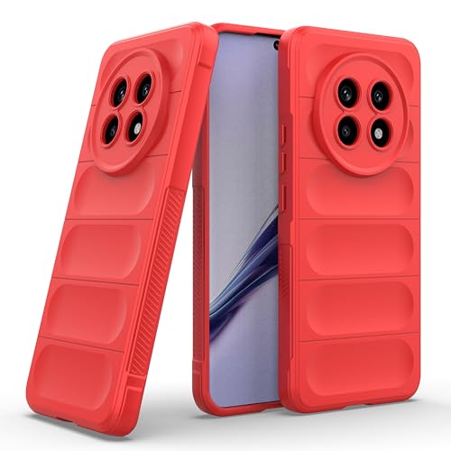 Image of Zapcase Back Case Cover for Realme 13 Pro 5G | Compatible for Realme 13 Pro Back Cover | Liquid Silicon Magic Case with Camera Protection | Red
