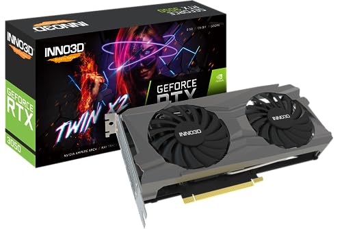 INNO3D NVIDIA GeForce RTX 3050 Twin X2 8GB GDDR6 Gaming Graphics Card (Dual Fan, 2 Slot)