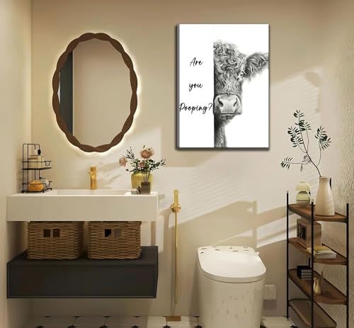 Toile Are You Pooping solution murale anti-morosité pour WC et bain
