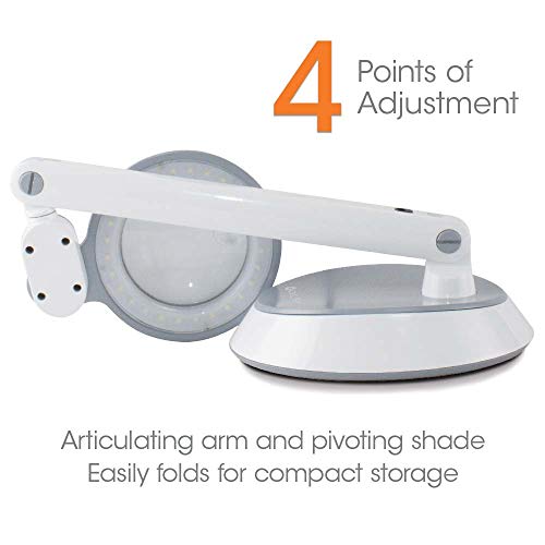 OttLite LED Magnifier Desk Lamp with Articulating Arm #TOP19