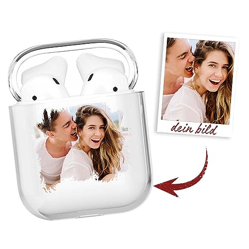 Schutzhülle Mit Schlüsselanhänger Für AirPods Pro 1 & 2 – Stoßfest, Rosa Aquarell-Design, Präzise Ausschnitte