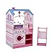 Teamson Kids Maison de Poupon nurserie 2 façades Berceau Bain Chaise Haute Bascule Machine à Laver Bois poupée Mixte Fille Olivia's Little World TD-11460W