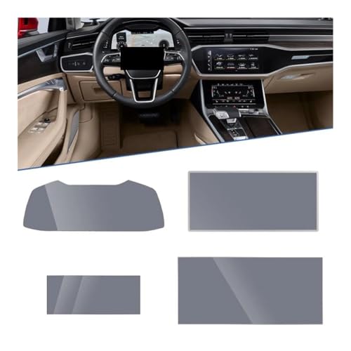 Film protection navigation GPS verre trempé voiture pour A6 A7