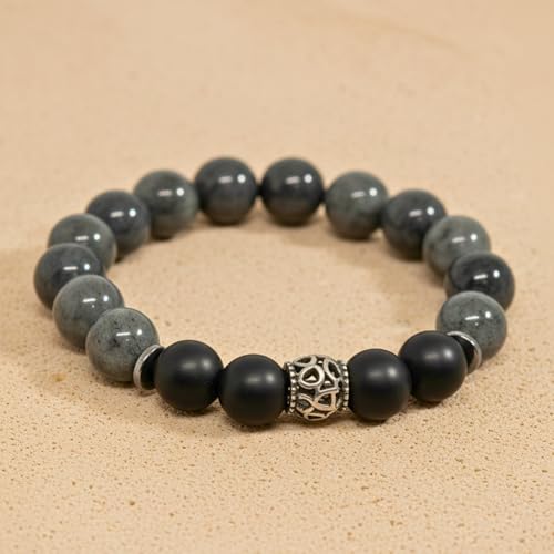 Image of THE MEN THING Natural Stone Bracelets - Adjustable Beaded Wristwear for Men & Boys (Multi-Design Collection)