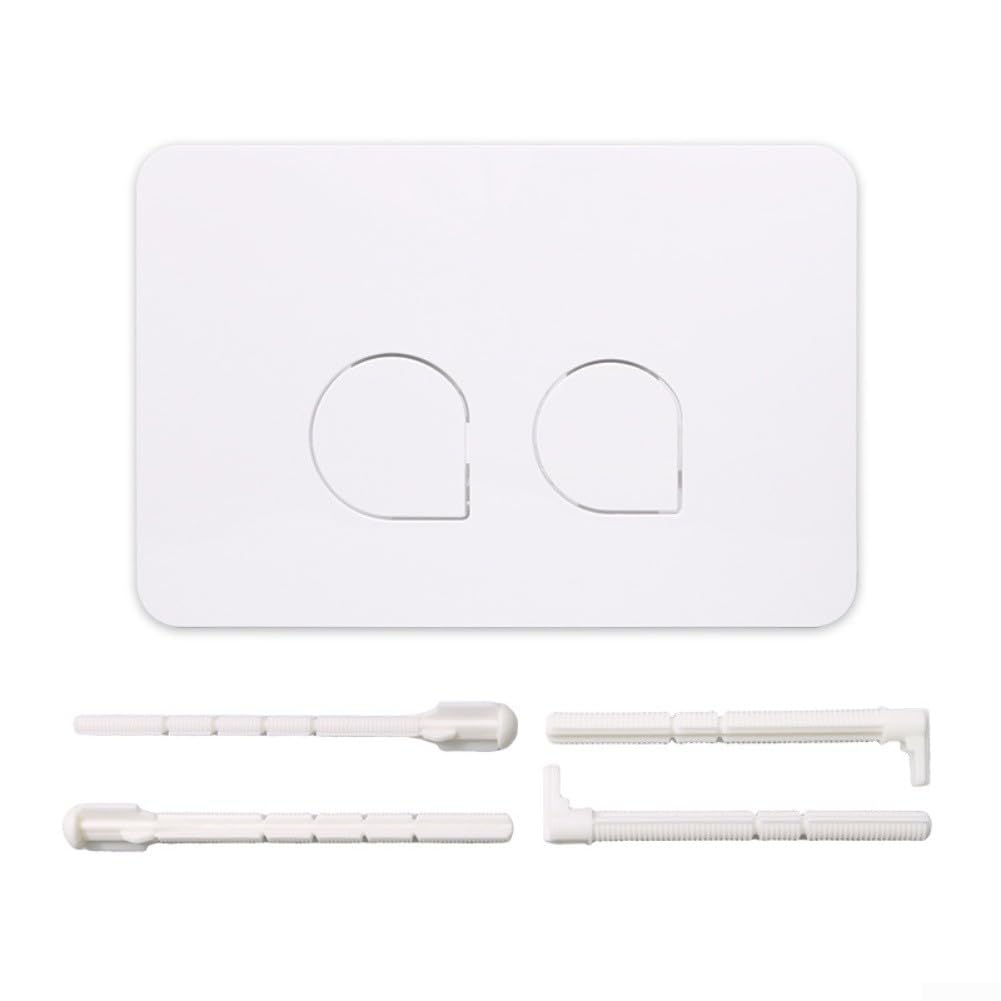 Panneau de bouton de chasse d'eau, pour réservoir dissimulé, design à double bouton 246 x 164 mm, matériau ABS, compatible avec les modèles 01/10/20/21/30/50/60 (D)