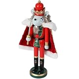 Nutcracker Figures, Christmas Decoration Figurine Collection, Holiday House Wood Occasion Ornament Decorative Gift Set (Rat King)