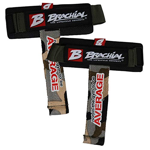Brachial Zughilfe Drag mit Handgelenkpolster Schwarz/Camo - für Krafttraining Fitness Bodybuilding Gewichtheben Cover