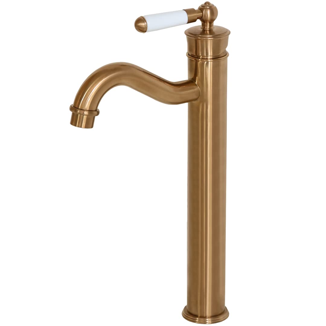 Essebagno 9021432 Leeds bateria umywalkowa retro wysoka miedź