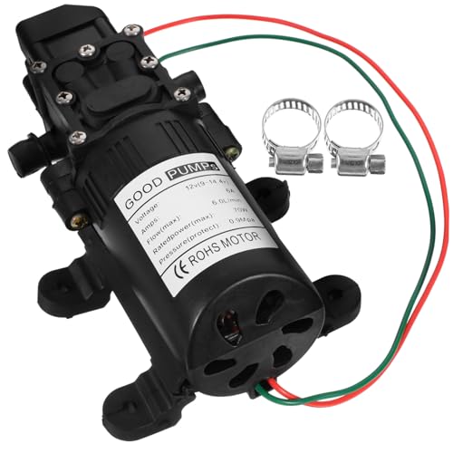 VILLCASE Self Priming Water Pump Mini Electric Diaphragm Pump for Liquid Transfer and Spraying Durable and Automatic with Pressure Switch