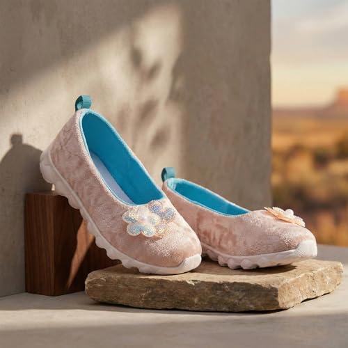 Image of Liberty Lucy & Luke PLAYNGO-E Casual Shoes for Kids - Black & Beige Canvas Slip-On Ballerina-Style Shoes for Boys & Girls | Memory Foam Insole, Lightweight Everyday Shoes for School, Play & Outings