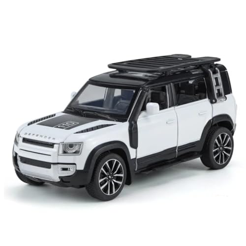 Image of Range Rover Defender 1:32 Scale Model Car Exclusive Alloy Metal Pull Back Die-cast Car Metal car with Openable Doors & Light Music Best Gifts Toys Kids【Colors as Per Stock】(Defender 1:32)