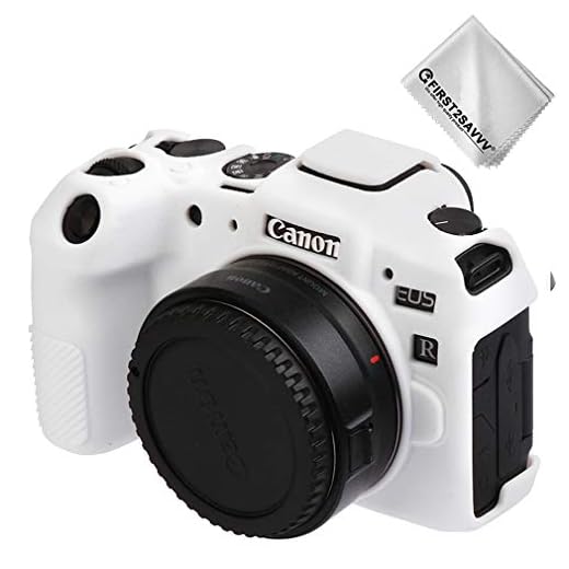 Caoutchouc Housse Etui sur Mesure avec Une Texture Fine pour Appareil Photo Canon EOS RP (Blanc)