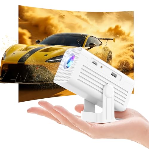 Image of XENPONAD Mini Projector with WiFi and Bluetooth, 4K Supported Portable Smart Projector, Android 11 Built-in Apps, 260 ANSI Auto Keystone Short Throw Movie Projector for Bedroom, Camping, Outdoor Use