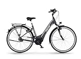 Fischer E-Bike City CITA 5.0i, Elektrofahrrad, Schiefergrau matt, 28 Zoll, RH 44 cm, Mittelmotor 50 Nm, 36 V Akku im Rahmen