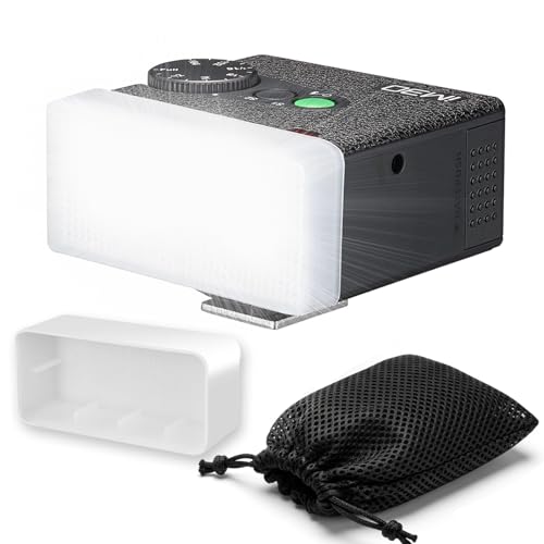 Godox iM30 with Diffuser Godox Mini Flash - Camera Flash GN 15 7 Power Levels Manual Flash for Canon/Sony zv1/Sony zve10 /Ricoh gr3/Nikon/Fuji f1-230 Full-Power Flashes/6500K200K/3.6S Recycle