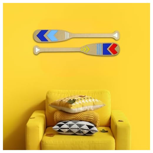 Remo decorativo de MDF Kit Com 2 Remos para parede