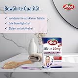 Abtei Biotin 10mg Forte - hochdosiertes Biotin - für schöne Haut, Haare und Nägel - zur Vorbeugung von Biotinmangel - laborgeprüft - 30 Tabletten