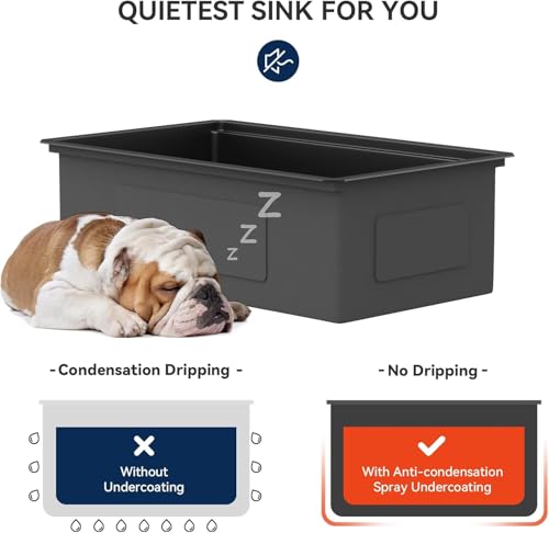 Lordear Matte Black Kitchen Sink 30 Inch Undermount Ledge Workstation T304 16 Gauge Stainless Steel Single Bowl Under Counter Basin with Built-in Accessories 30x19x10 Inch by Lordear - Used condition - Image 5