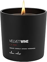 Vela aromática perfumada VELVET WINE, IDEA VELAS 210g, cera vegetal
