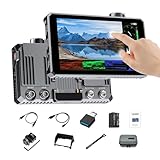 FEELWORLD SC6 3G-SDI Kamerabildschirm 6 Zoll Touchscreen 1500Nit Full HD 1920x1080 IPS Monitor mit 4K 60Hz 3D LUT HDR, Aluminiumgehäuse, inklusive F750 4400mAh Akku und Tasche