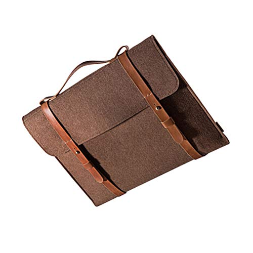 Uonlytech bolsa de feltro para laptop de 14 polegadas, capa protetora para computador, bolsa casual