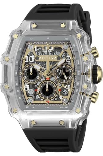 Invicta Essentials Men 44.3mm Acrylic Transparent Antique Matte dial MG53 Quartz