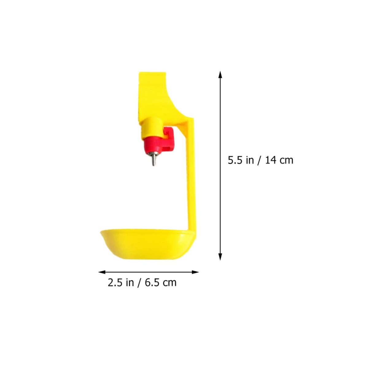 ibasenice Hanging Chicken Waterer Ball 10pcs Square Tube Chicken Drinking Fountain Chick Drinking Fountains for Sturdy Easy Install Random Color