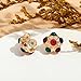 INNERDIVA Vintage Pearl Stud Earrings for Women Resin Stud Earrings Multicolor Earrings Statement Earrings
