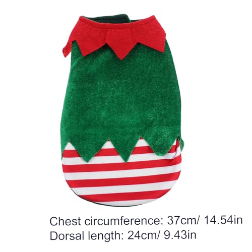 Disfraz de Navidad para Cachorro Verde para Perro Talla S miniatura 2