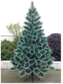 SHOPPERS STOP - 150cm/5 ft/1.5m Encryption Mix Round Pine Needles Artificial Christmas Tree With White Snowflake