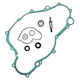 Water Pump Repair Kit Fit for Yamaha YFZ450 Clutch Cover Gasket Seal Shaft O-Ring