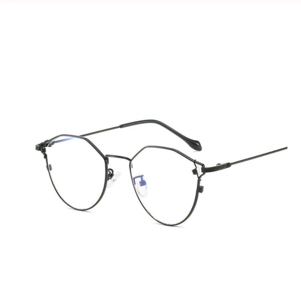Lijome Spectacle Frame Cat Eye Clear Lens Women polygon Anti Blue Ray Eyewear Frames Nerd Eyeglasses