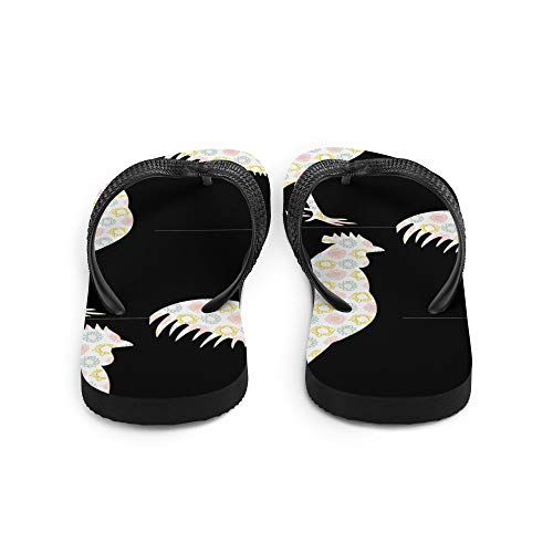 Rooster Bird Farm Animal (1343) Flip-Flops3