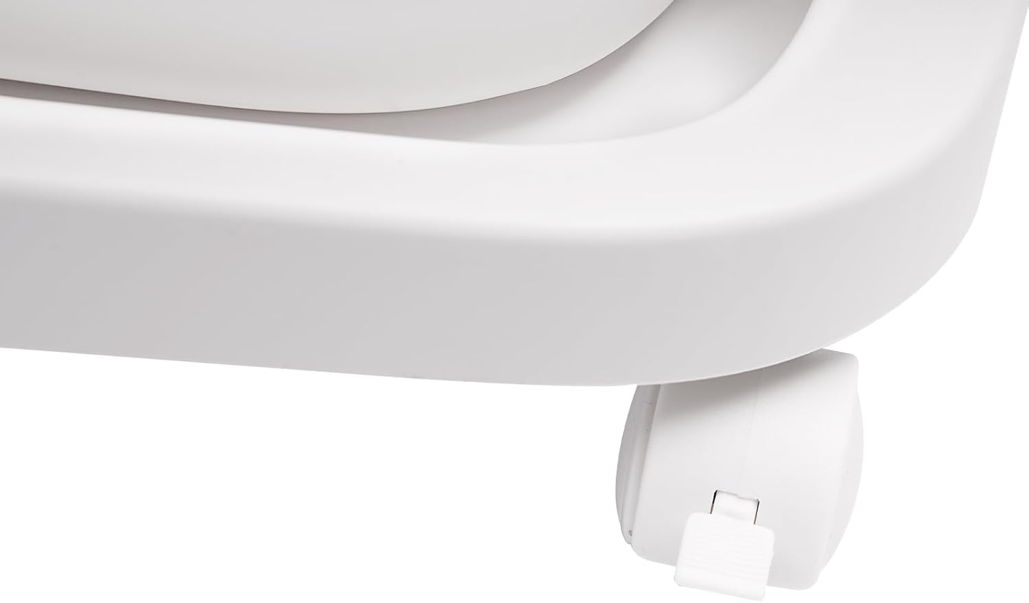 4 Tier Rolling Laundry Cart, Plastic Laundry Basket with Wheels, Clothes Storage Basket Cart On Wheels with 1 Removable Large Baskets, Laundry Hampers Dirty Clothes Hamper for Bathroom (White)