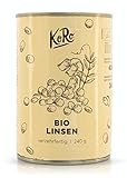 KoRo - Bio Linsen in der Dose 240 g - Verzehrfertig - Ideal für Linsensuppe und Eintopf - Vegan