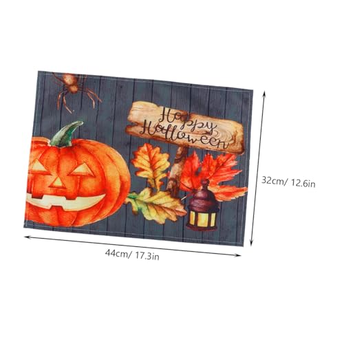 Set de table citrouille Halloween pour protéger et décorer la cuisine - 3